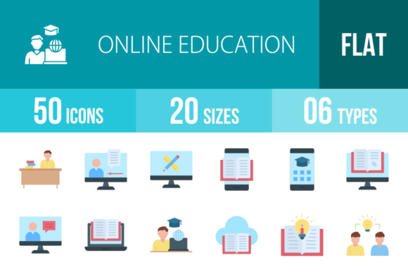 49 Online Education Flat Multicolor Icons: A Visual Toolkit for Modern Learning