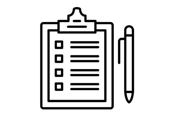 Agenda Outline Icon: Versatile Asset for Modern Design