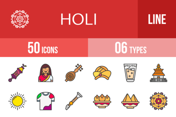 Celebrate with Clarity: Integrating Holi Icons into Design