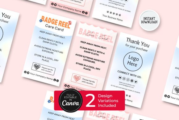 Elevate Your Brand with Editable Badge Reel Care Guides