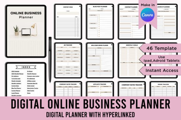 Master Your Business with the Digital Online Business Planner Canva