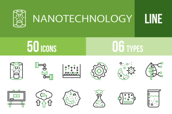 Nanotech Icons: Modern Design Assets for Tech & Science